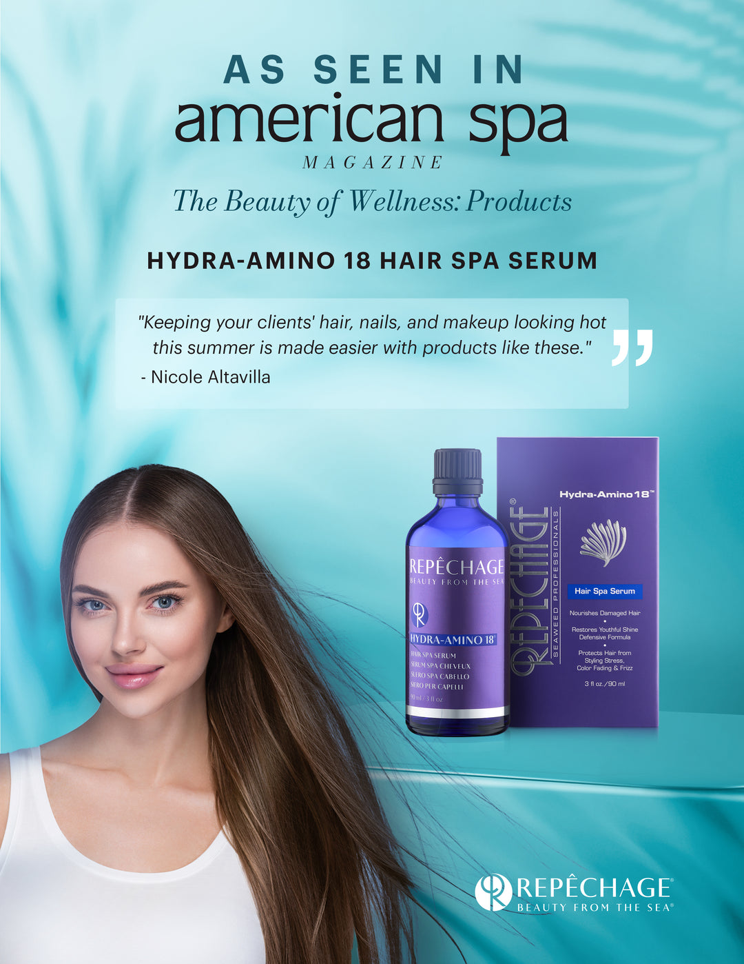 AS Hair Spa Serum Press Graphic 2 Shelftalker (5" x 7")