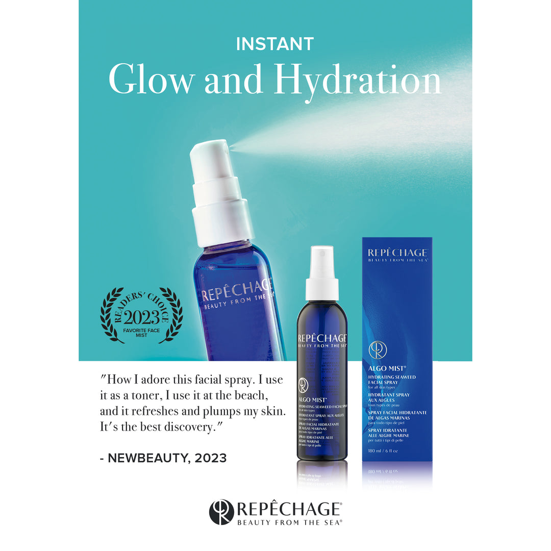 New Beauty Readers Choice Award Algo Mist Instant Glow & Hydration 2 Shelftalker (5" x 7")