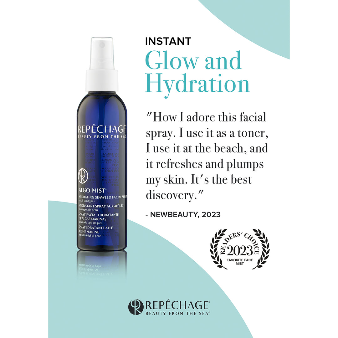 New Beauty Readers Choice Award Algo Mist Instant Glow & Hydration 3 Shelftalker (5" x 7")