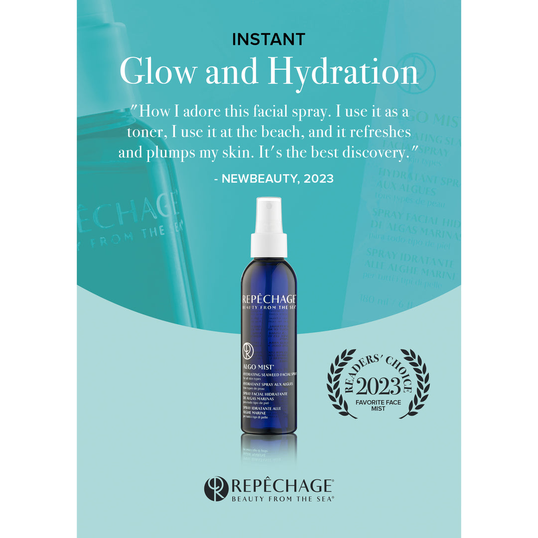 New Beauty Readers Choice Award Algo Mist Instant Glow & Hydration 4 Shelftalker (5" x 7")