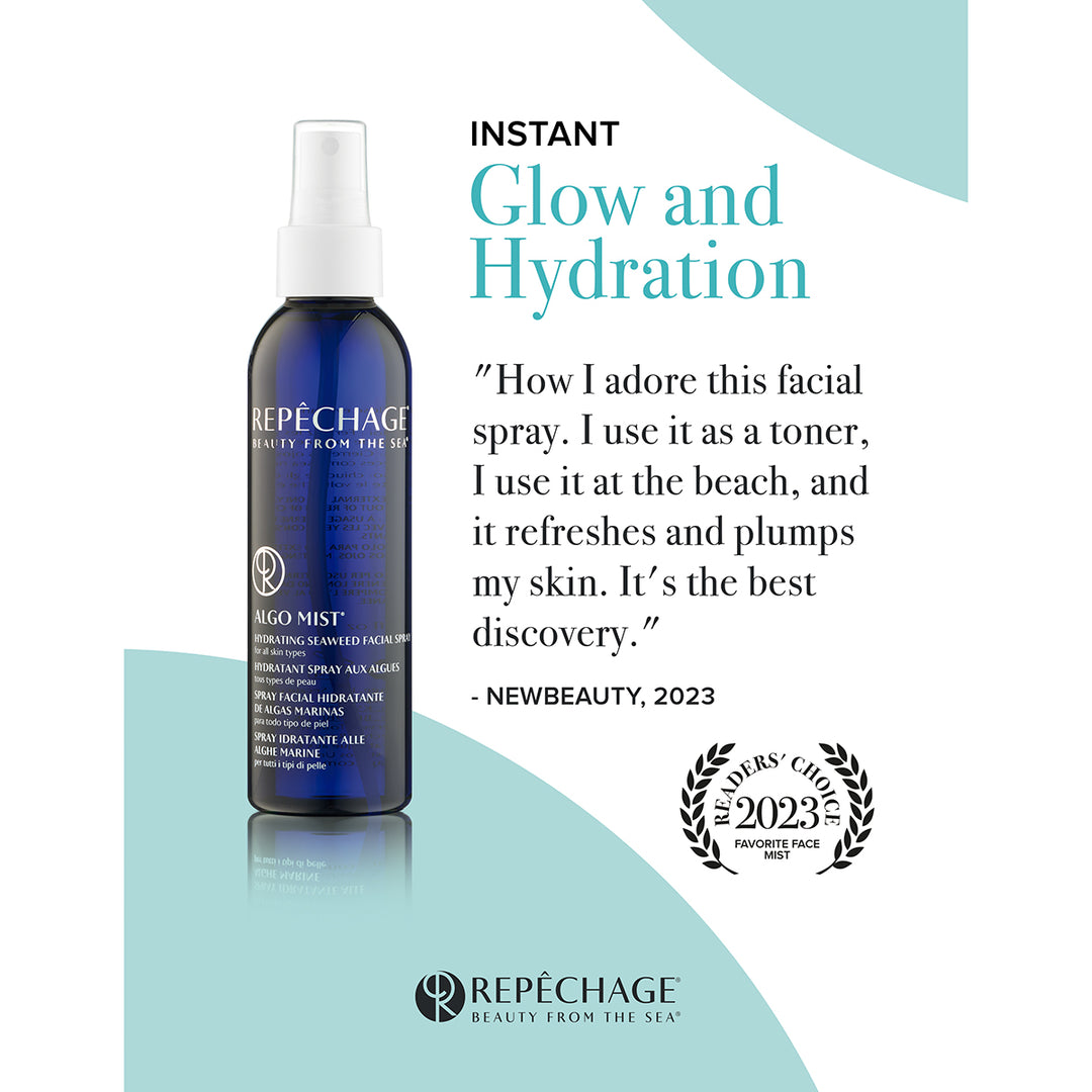 New Beauty Readers Choice Award Algo Mist Instant Glow & Hydration 3 Shelftalker (8.5" x 11")