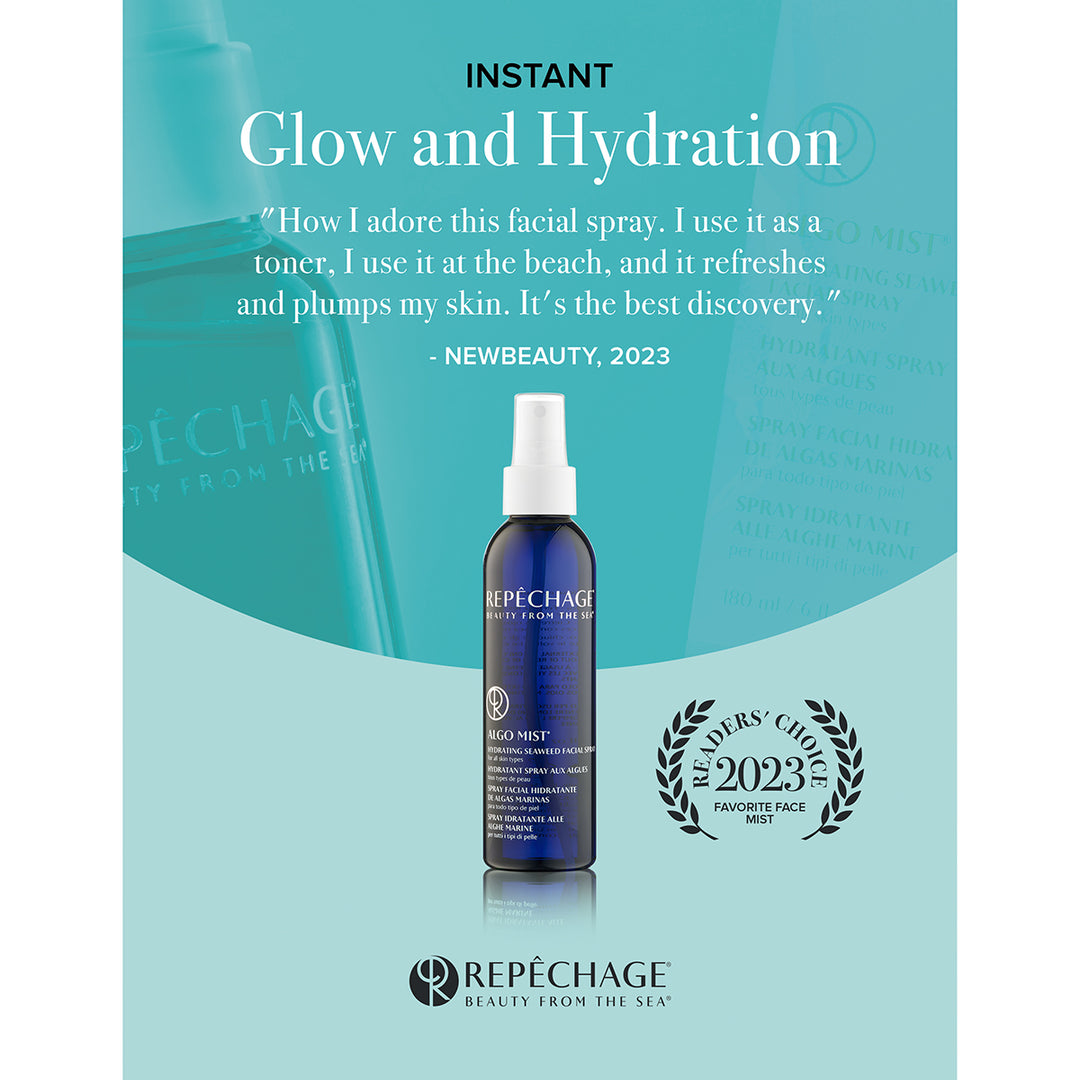 New Beauty Readers Choice Award Algo Mist Instant Glow & Hydration 4 Shelftalker (8.5" x 11")