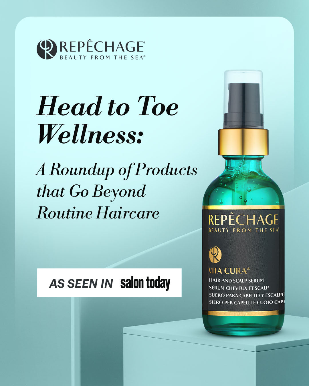 Vita Cura Hair and Scalp Serum Shelf Talker (8.5" x 11")