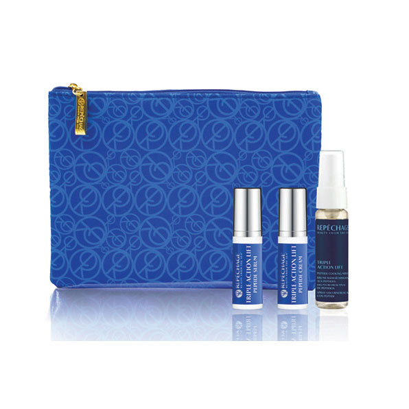 Triple Action Peptide Sampler with Signature Logo Bag
