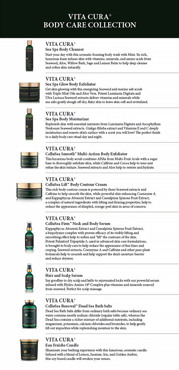 Vita Cura Body Retail Collection Card (Pack of 5)